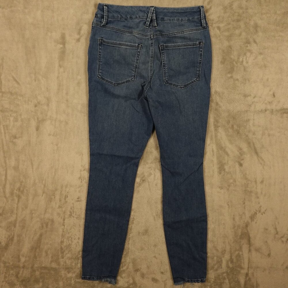 Good American jeans good waist women's 12/31 tall blue stretchy - Picture 9 of 12